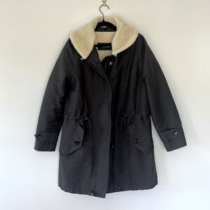 sessún Coat With Removable Shearling Shell And Collar - S